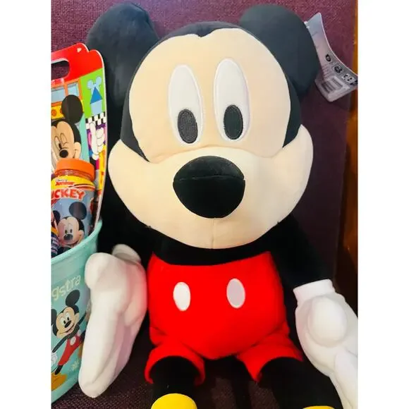 Mickey Mouse Easter bundle 24 inch large Mickey Pillow Buddy, kit ,red cup - Picture 2 of 9